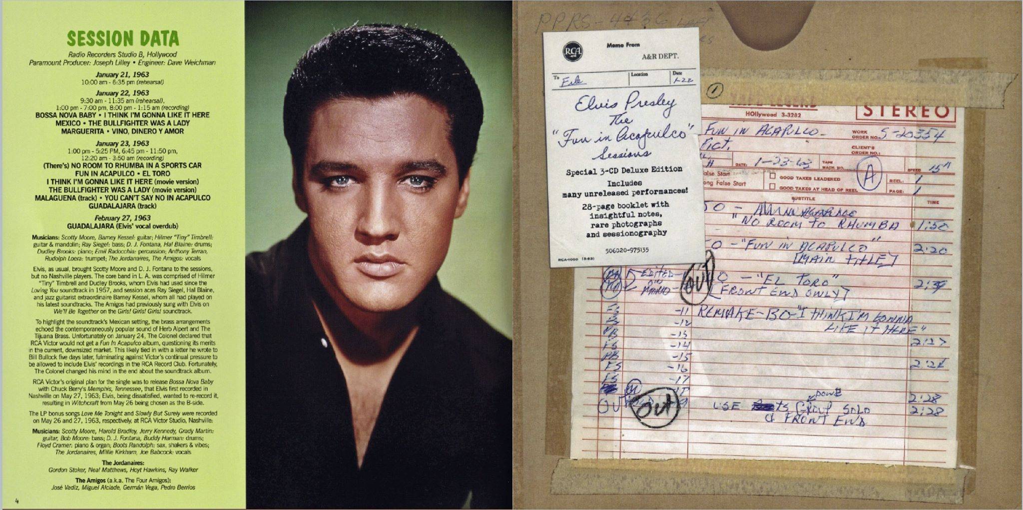 Elvis Presley The Fun In Acapulco Sessions : Front